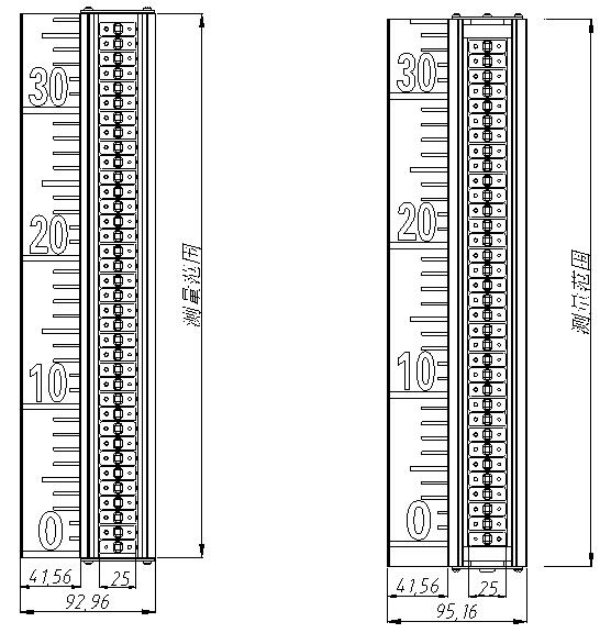 Panel-11磁翻板指示器尺寸图