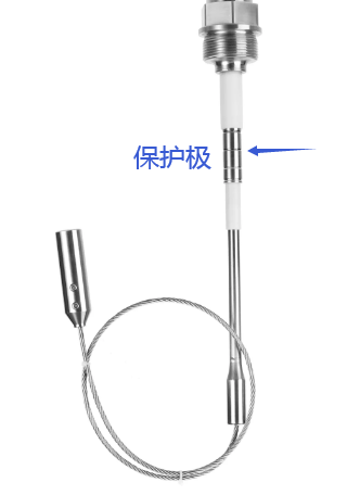 射频导纳料位开关的保护极及其作用